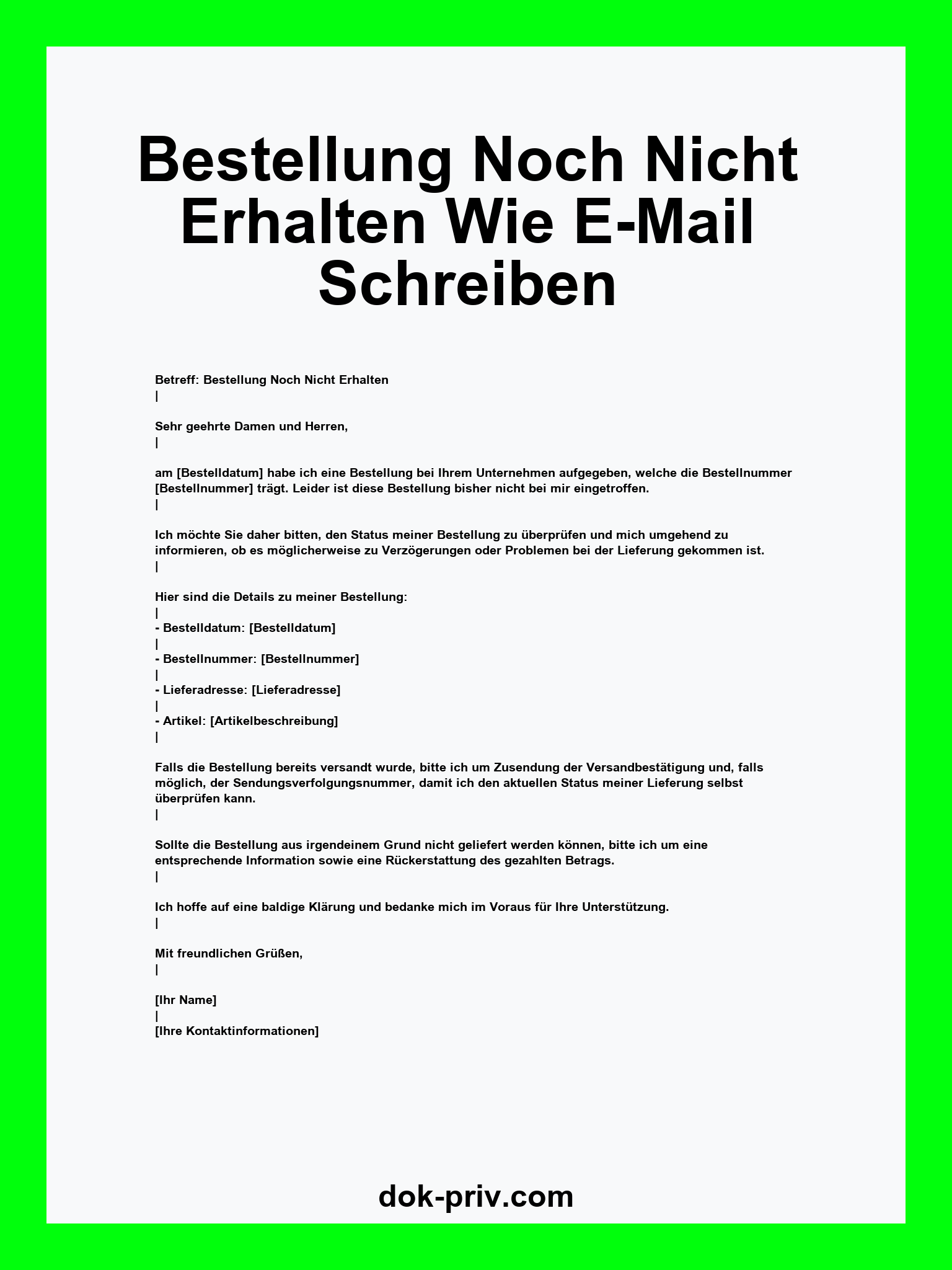 Otto Noch Nicht Versandt Bestellt Wird In Kürze Bearbeitet Bestellung Noch Nicht Erhalten Wie E-Mail Schreiben